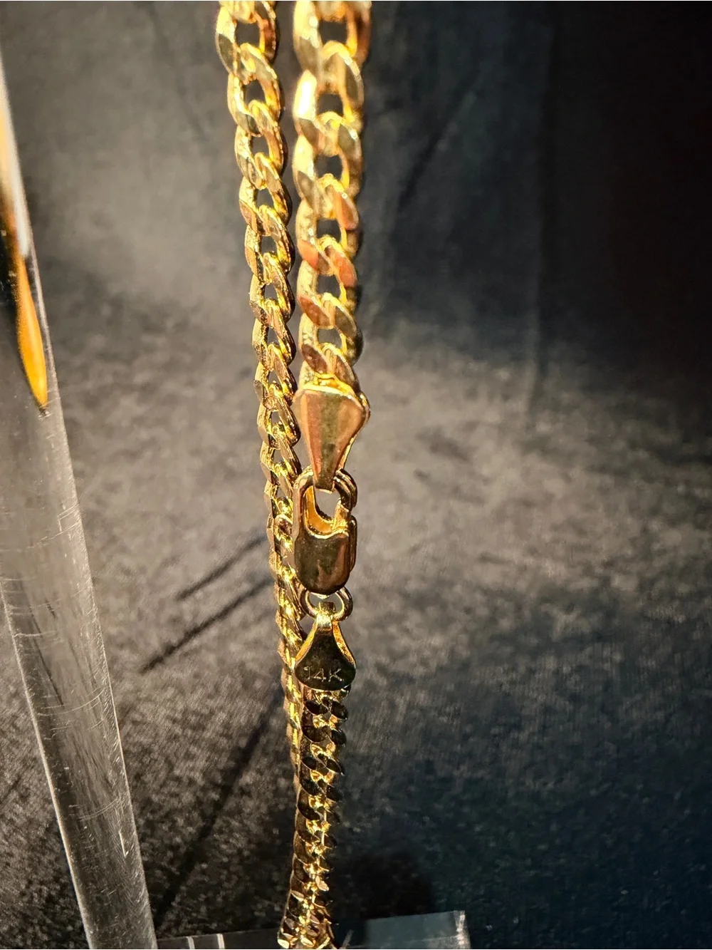 Cuban 8in 4MM 14K Stamped Gold Filled Bracelet Everyday Wear Piece. Beautiful.